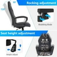 thumbnail image 4 of GREOKL Gaming Chair Ergonomic Office Chair Computer Chair with Lumbar Support Ergonomic Pu Leather Adjustable Height Executive Chair for Women Men and Adults, Massage Camo, 4 of 8