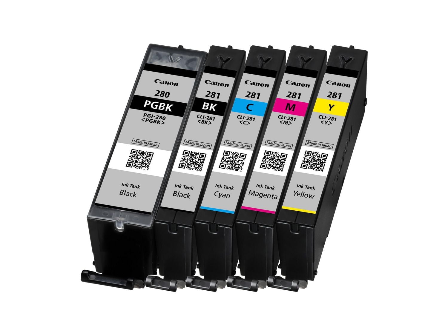Canon CLI-281 Black, Cyan, Magenta, Yellow Value Pack, Value Pack