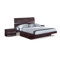 85'' X 72'' X 42.5'' Modern California King Wenge High Gloss Bed