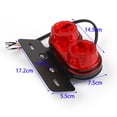 thumbnail image 2 of Motorcycle Led Rear Tail Light Brake Indicator Light Number Plate 12V Red, 2 of 4