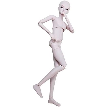 1/3 BJD Doll 60cm 24in Ball Jointed Doll Male Body - 26 Articulated Joints, Replaceable Eyes, 3 Eye Colors - Customizable Makeup - Perfect Collectible and Gift$$Art & Craft