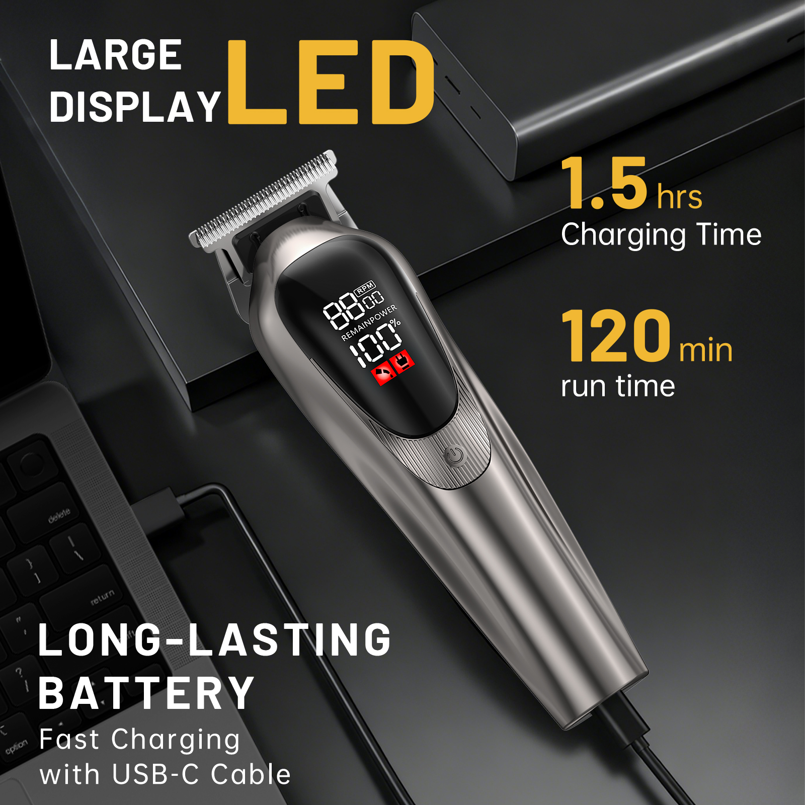 Cshidworld Professional Hair Clippers Cordless Kit photo 3