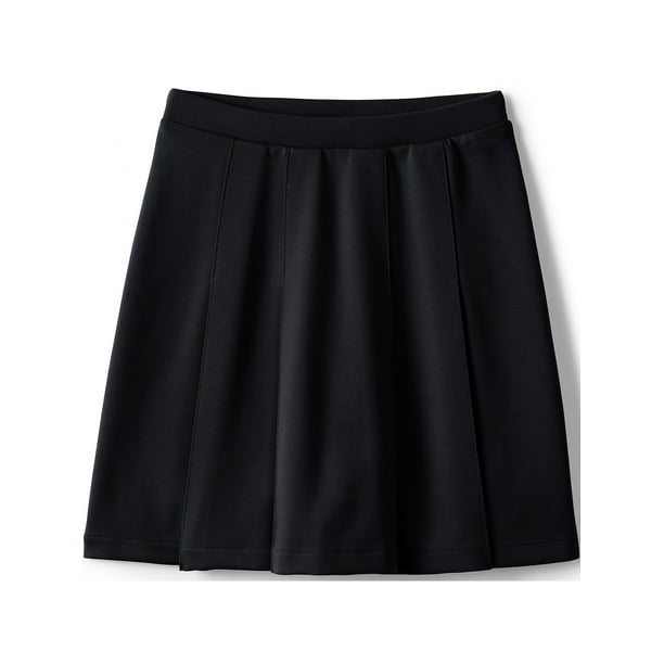Lands' End School Uniform Girls Ponte Pleat Skirt at the Knee