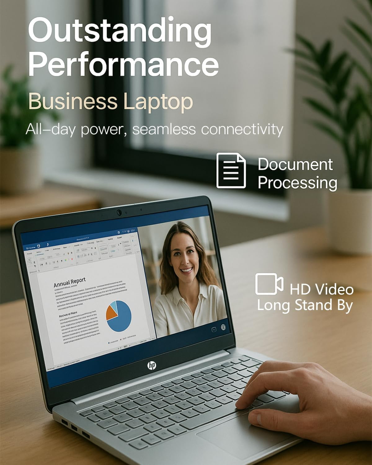 HP 14" Flagship Everyday Laptop Computer, 32G RAM, 128G UFS, 256G SD Card, Intel Quad-Core, Windows 11 Pro, AI-Powered, 1-Y Office 365, For Student & Business