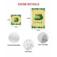 thumbnail image 7 of Happy St. Patrick's Day Kitchen Dish Towels for Drying Dishes Set of 2, Spring Coin Clovers Yellow Plaid Waffle Weave Microfiber Hand Tea Bathroom Towels Quick Dry & Absorbent Towel 15.7x23.6, 7 of 7