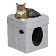 thumbnail image 1 of Midwest Curious Cube Silver Mesh for Cat, 16.53" H, 6 LBS, Silver/Black, 1 of 1