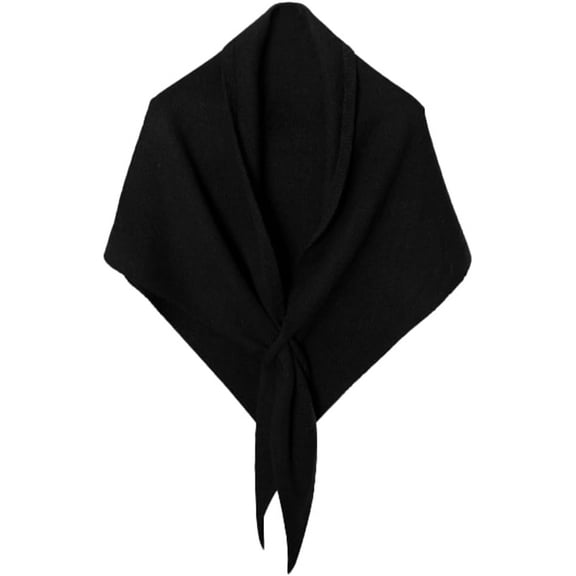 Shawl and Wrap for Women Woolen Large Triangle Scarf Warm Soft Knitted Elegant Shawls Cape for Fall Winter Retro Chic