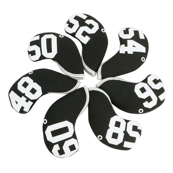 7 Pcs/set Sand Wedge Golf Club Head Cover Set 48 50 52 54 56 58 60 Degree Protector Headcover Golf