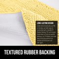 thumbnail image 5 of Bath Rug 30x20, Thick Soft Absorbent Chenille, Rubber Backing Quick Dry Microfiber Mats, Machine Washable Rugs for Shower Floor, Bathroom Runner Bathmat Accessories Decor, Yellow, 5 of 6
