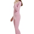 thumbnail image 1 of Guardurnaity Conjunto de pantalones y camisas térmicas de viaje para mujer, para correr, trotar, ejercicio, Fitness, transpirable, ropa interior de Ropa interior Rosa XL, 1 of 6