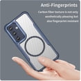 thumbnail image 5 of Case for Galaxy S24 FE,Full-Body Rugged Carbon Fibre Protective Clear Back Hybrid Magnetic Wireless Charge Shockproof Protector Phone Case for Samsung Galaxy S24 FE 5G,2024 (Blue), 5 of 18