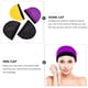 thumbnail image 2 of 4pcs Gorras de onda elástica unisex ondas sedosas gorras sombreros pelucas coloridas cúpula tapa, 2 of 8