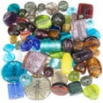 thumbnail image 3 of Craft County Glass Bead Mix – 1 LB Bag of Assorted 10mm-16mm Round Beads for Jewelry Making and Crafting – Silver Foil, 3 of 5