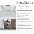 thumbnail image 6 of ALOADECOR 8-Light W39'' Modern Linear Rectangle Chandelier With 2 Tiered Glass Rods in Matte Black Finish Elegant Pendant Lighting for Dining Room Kitchen Island, 6 of 8