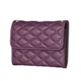 thumbnail image 5 of Adhesive Card Slots Holder Phone Pocket for Phone Case, PU Leather Wallet Sticker ID/Credit Card Holder with Magnetic Buttons for Phone Sleeve - Deep Purple, 5 of 6