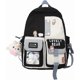thumbnail image 1 of Preppy Backpack Aesthetic Kawaii Japanese School Bag Cute Back To School Supplies (a-black), 1 of 5