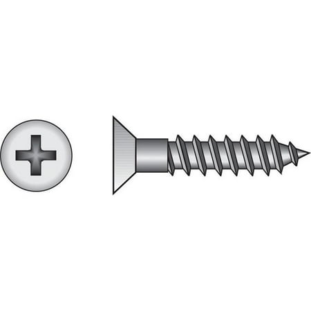 

4 x 0.5 in. Phillip Flat Head Wood Screw Zinc