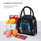 thumbnail image 5 of Fotbe Cool Blue Light Wolf Bolsa de Almuerzo con Estampado, Lonchera Aislada, Contenedor de Comida Reutilizable Tipo Cooler a Prueba de Fugas, 5 of 6