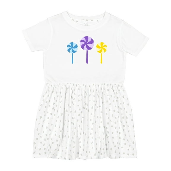 Inktastic Sweet Lollipop Girls Toddler Dress