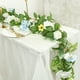 thumbnail image 5 of Guirnalda Artificial de Peonías de 200 Cm | Flores Artificiales Rosas o Azules | Decoración para Bodas | Centro de Mesa | Vegetación de Ratán para Interiores y Exteriores, 5 of 7