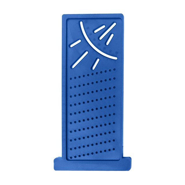 Regla de ángulo de carpintero para marcar y tachar (azul)