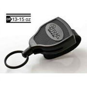 KEY-BAK SUPER48 Black SDLEK, Locking Retractable 36-inch Kevlar Cord, Retractable Key Holder, Securing Keys, and Tools