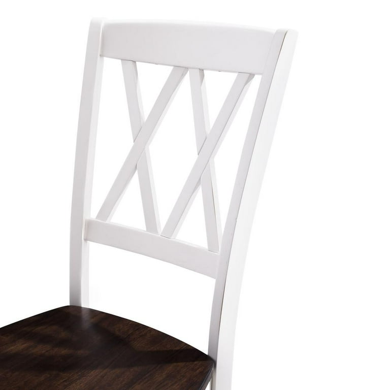 Crosley, Rustic Dining Chairs, Shelby, Set of 2 in White - Walmart.com