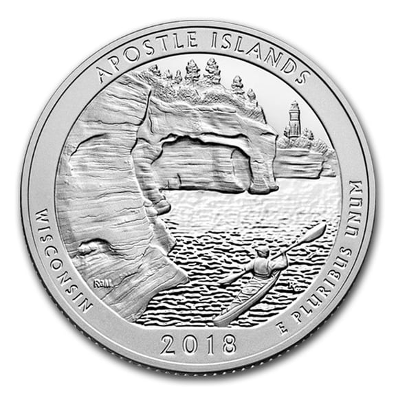 2018-S ATB Quarter Apostle Islands National Lakeshore Proof