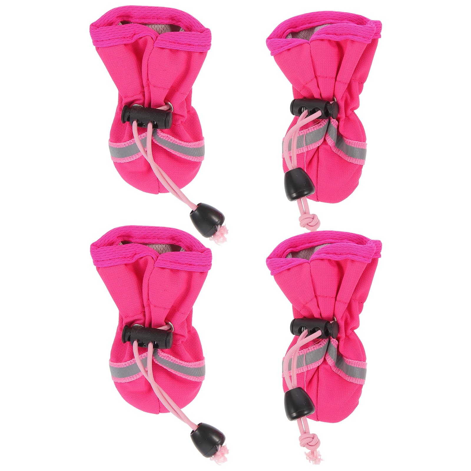 4pcs Pet Boots Outdoor Waterproof Rain Shoes Antislip Dog Shoes Foot