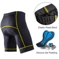 thumbnail image 6 of Sponeed Men’s Cycling Shorts Padded Road Bicycle Quick-dry Cycle Tights Bicycling Half Pants Yellow XXL, 6 of 8