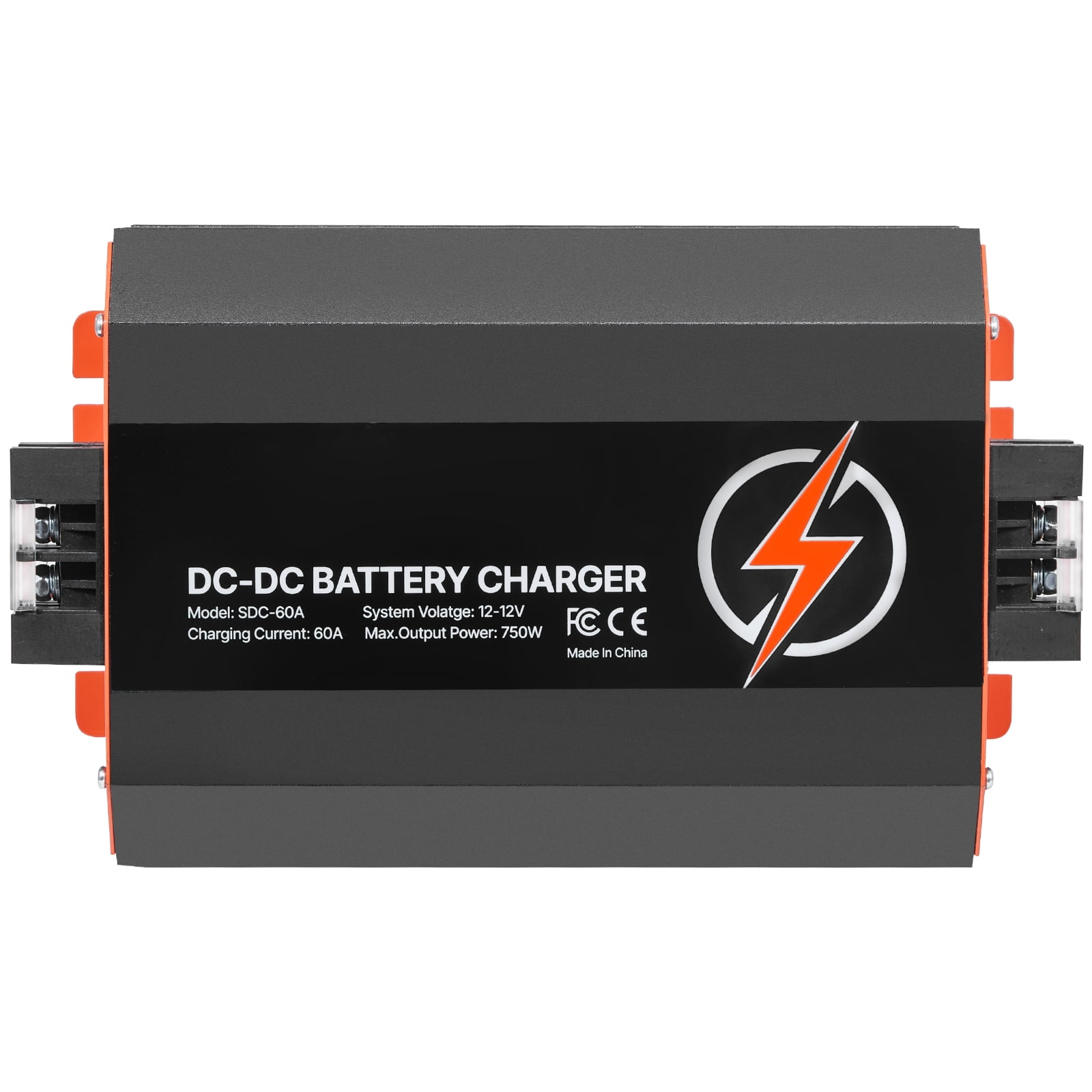 KFFKFF 12V 60A DC to DC Battery Charger, 750W, On-Board Charger for Lead-Acid, Lithium, AGM, GEL, and Flooded Batteries, Intelligent Multi-Stage Charging, Suitable for RVs, Commercial Vehicles, Boats