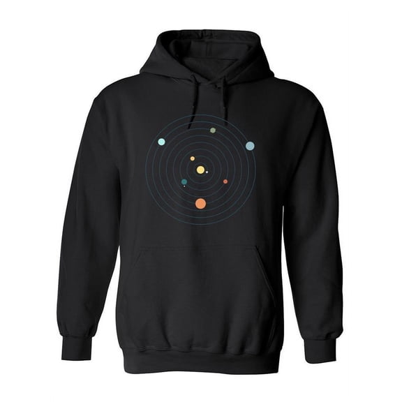 Drawn Solar System Hoodie Women -Image by Shutterstock, Female Medium