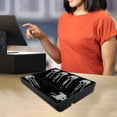 thumbnail image 3 of WEUVEB 1Set Plastic Rectangular Cash Drawer Tray Multi-Grids Cashier Box for Shop, 3 of 8
