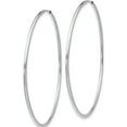 thumbnail image 3 of 14K White Gold Polished Endless Tube Hoop Earrings (47 X 47) Made In Peru tf793, 3 of 6