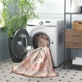 thumbnail image 4 of SAFAVIEH Arizona Mia Medallion Machine Washable Area Rug, Light Rust/Beige, 3' x 5', 4 of 8