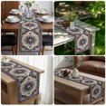 thumbnail image 5 of Vintage Ethnic Style Table Runner 90 Inches Long,Southwest Tribal Geometric Pattern Cotton Linen Table Runners Dresser Scarves,Fabric Tabletop Scarf Furniture Cover for Home Dinner Party 13"x90", 5 of 9