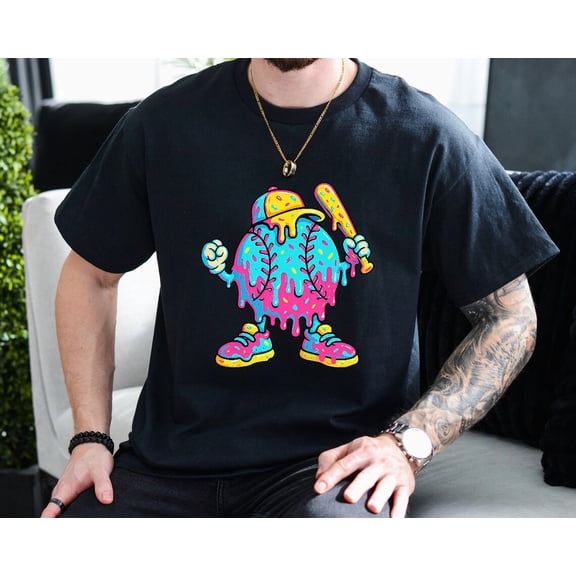 Baseball Boy Drip 101 Lifestyle Retro Youth Adults Unisex T-Shirt, up to size 3XL.