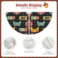 thumbnail image 3 of Rateoe Retro Video Game Pattern Christmas Tree Skirt with Ties , Christmas Tree Decorations, Farmhouse Christmas Decor Xmas Holiday Decorations-30", 3 of 6