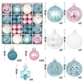 thumbnail image 5 of Douhoow 44 Pcs Christmas Balls Ornaments, Decorative Holiday Hanging Tree Balls Holiday Party Decoration, 5 of 5