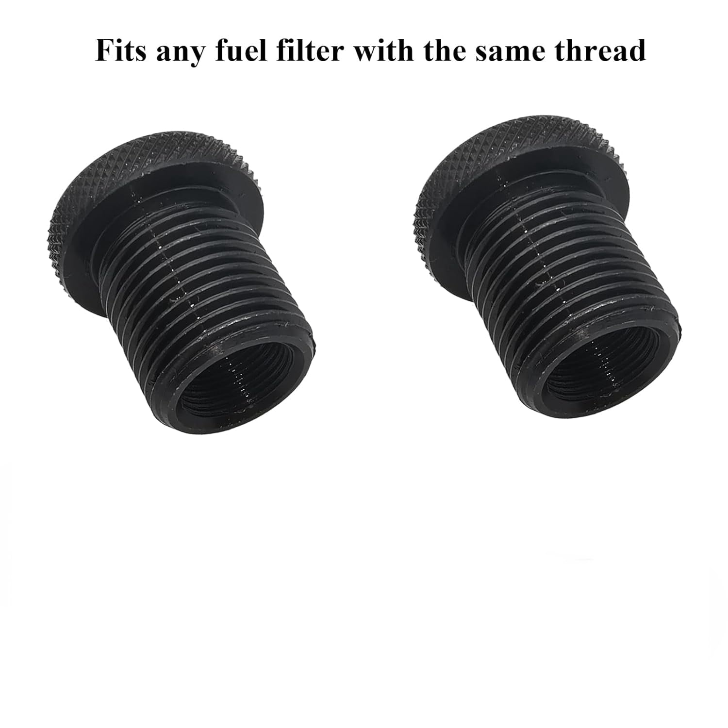 2 Pack Thread Adapters, 1/2 * 28-3/4 * 16, Black