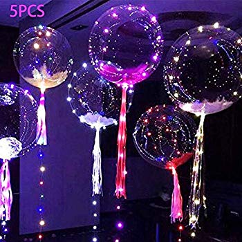 LED Colorful String Light Balloon Christmas Home Garden Party Decor Helium Hot
