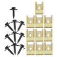 thumbnail image 4 of 10 Sets Spring Type U Clip Nuts and Screws Automotive U Type Speed Nut and Screw Assortment Kit Replacement Bumper Interior Trim, 4 of 9