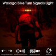 thumbnail image 4 of Vacemry Under $5 Helmet Turn Signal Light, LED Safety Light for Bike Scooter Motorcycle, Remote Control, USB Rechargeable, Water Resistant, Multiple Flash Modes, Reflective Strip, Easy Mount, 4 of 7