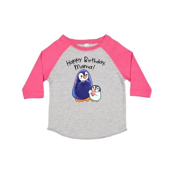 Inktastic Happy Birthday, Mama Cute Penguins Boys or Girls Toddler T-Shirt