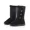 black, variant on Women Snow Boots Winter Mid-calf Boots Warm Cotton Shoes Cold Fashion Solid Color Button Ladies Brown Long Boots Plus Size 42 (Brown,39)