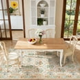 thumbnail image 5 of Wonnitar 5'x 7' Floral Area Rug for Living Room, Cottagecore Washable Rug for Bedroom, Beige Non Slip Botanical Bee Rug Soft Low-Pile Carpet for Nursery Kids Room Sunroom, 5 of 9