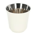 thumbnail image 3 of Delaman Tasse à café, Tasse à café en Acier Inoxydable 304 à Large Bouche Design Blanc Double Couche Bonne Isolation Thermique Tasse à Eau(80ml), 3 of 14