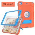 thumbnail image 2 of iPad mini 5 Case/iPad mini 4 Case with Screen Protector, Dteck Full Body Protection Rugged Shockproof Case Kickstand Hybrid Cover for iPad mini 5/4 7.9-inch, Orange, 2 of 6