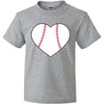 thumbnail image 3 of Inktastic Heart Shaped Baseball Youth T-Shirt, 3 of 5