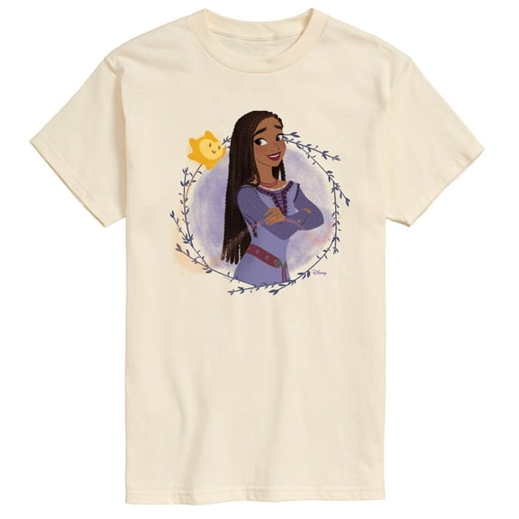 Disney Wish - Asha & Her Star - Men's Short Sleeve Graphic T-Shirt